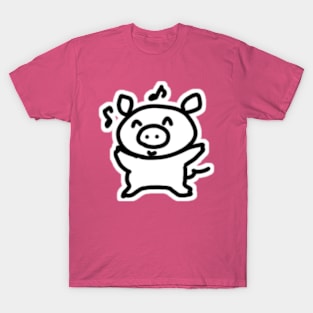 Happy Boo the kawaii pig. T-Shirt